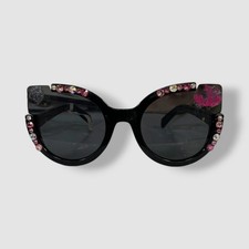 Bari Lynn Kid's Girl's Black Cat Eye Confetti Gummy Bears Sunglasses One Size