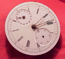 Vintage 43MM THE NASSAU PATENT 3245 POCKET WATCH O F CHRONOGRAPH REPAIR