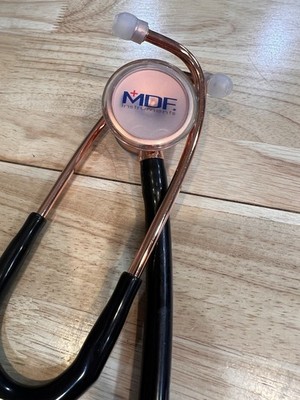 MDF Instruments Rose Gold & Black Stethoscope No Box