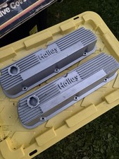 Holley Ford 289 302 351w Sbf Finned Aluminum Valve Covers 140r-55b Mt Holley Ford 289 302 351w Sbf Finned Aluminum Valve Covers 140r-55b Mt