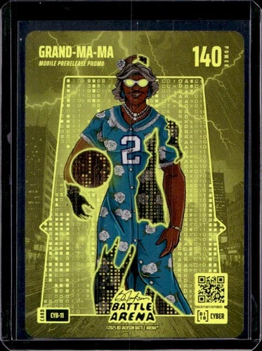 2025 Bo Jackson Battle Arena Grand-Ma-Ma Mobile Prerelease Promo Cyber Gold #22