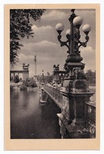Postcard HUNGARY Budapest. Városliget / City Park. Bridge c1950s