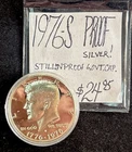 1976-S Proof Bicentennial Kennedy Silver Half Dollar ! Still in Gov’t Cap! ENN