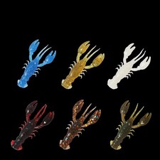 10pcs/bag CrawBug Crayfish Floating Soft Bait Fishing Lures 5cm/2.3g Bass Perch
