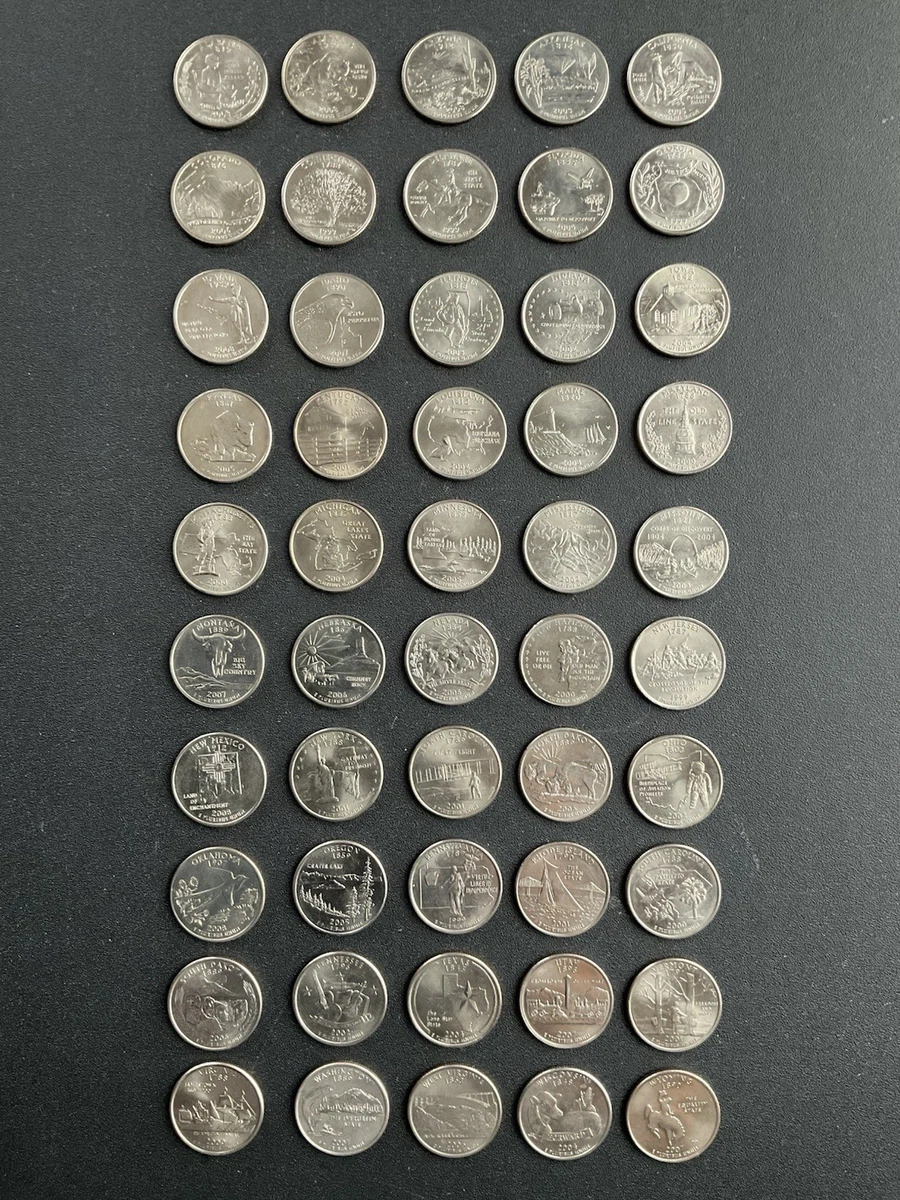 曾流通50 州套装美国州纪念银币(1999-2008) | eBay