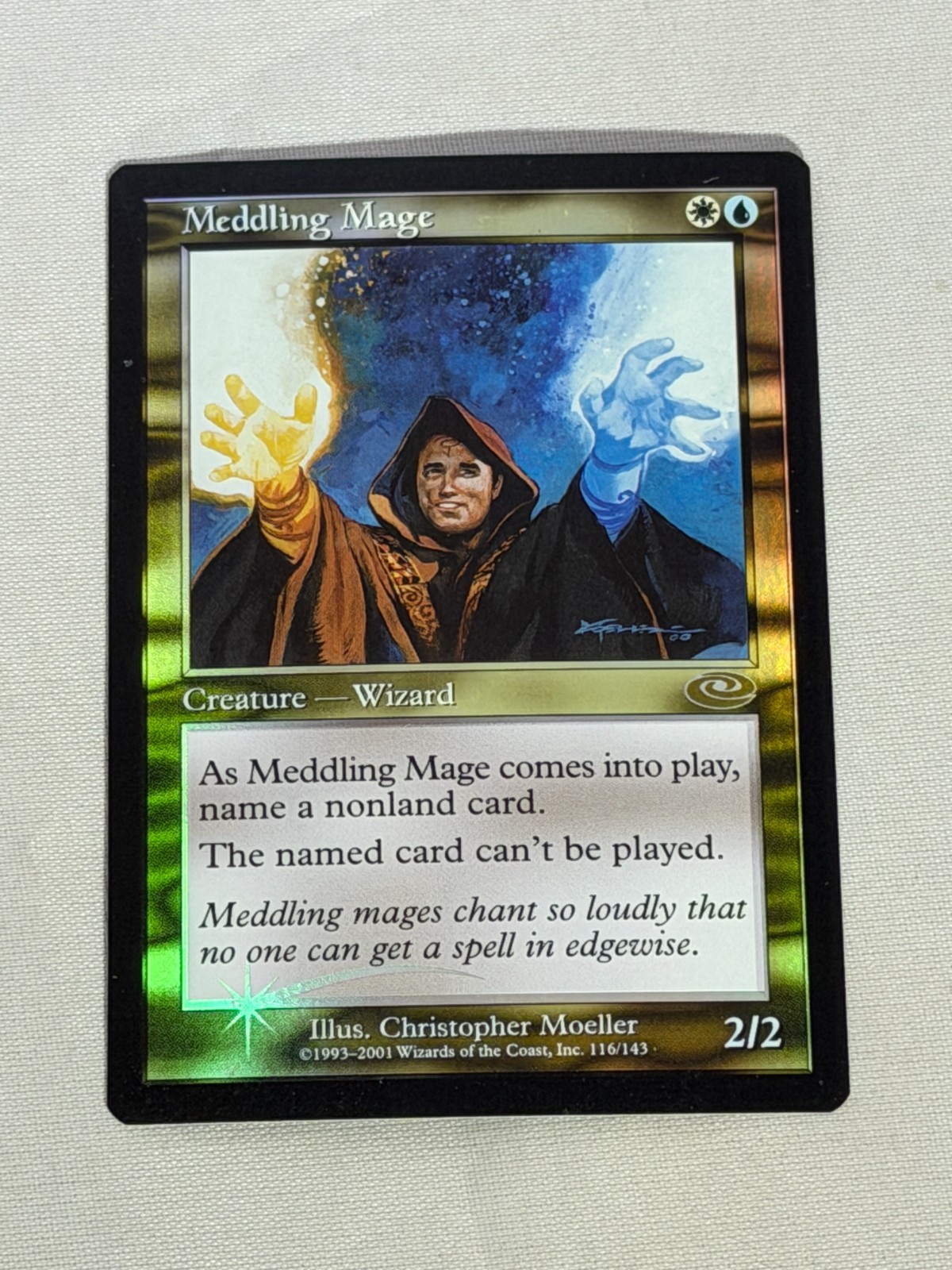 MTG FOIL Meddling Mage Planeshift Magic the Gathering