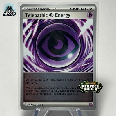Telepathic Energy 088 Reverse Holo Pokemon TCG: Perfect Order MINT SHIPS TODAY!