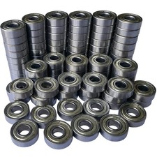 Tonmp 100 PCS 608-ZZ Ball Bearing - Double Metal Sealed Shielded Miniature...
