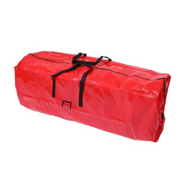 1Pcs Reusable Pe Christmas Tree Pouch Red with Handle for Easy Storage