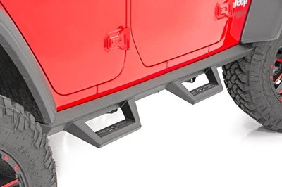 Rough Country XL2 Drop Steps for 2018-2026 Jeep Wrangler JL | 4-Door - 90769A