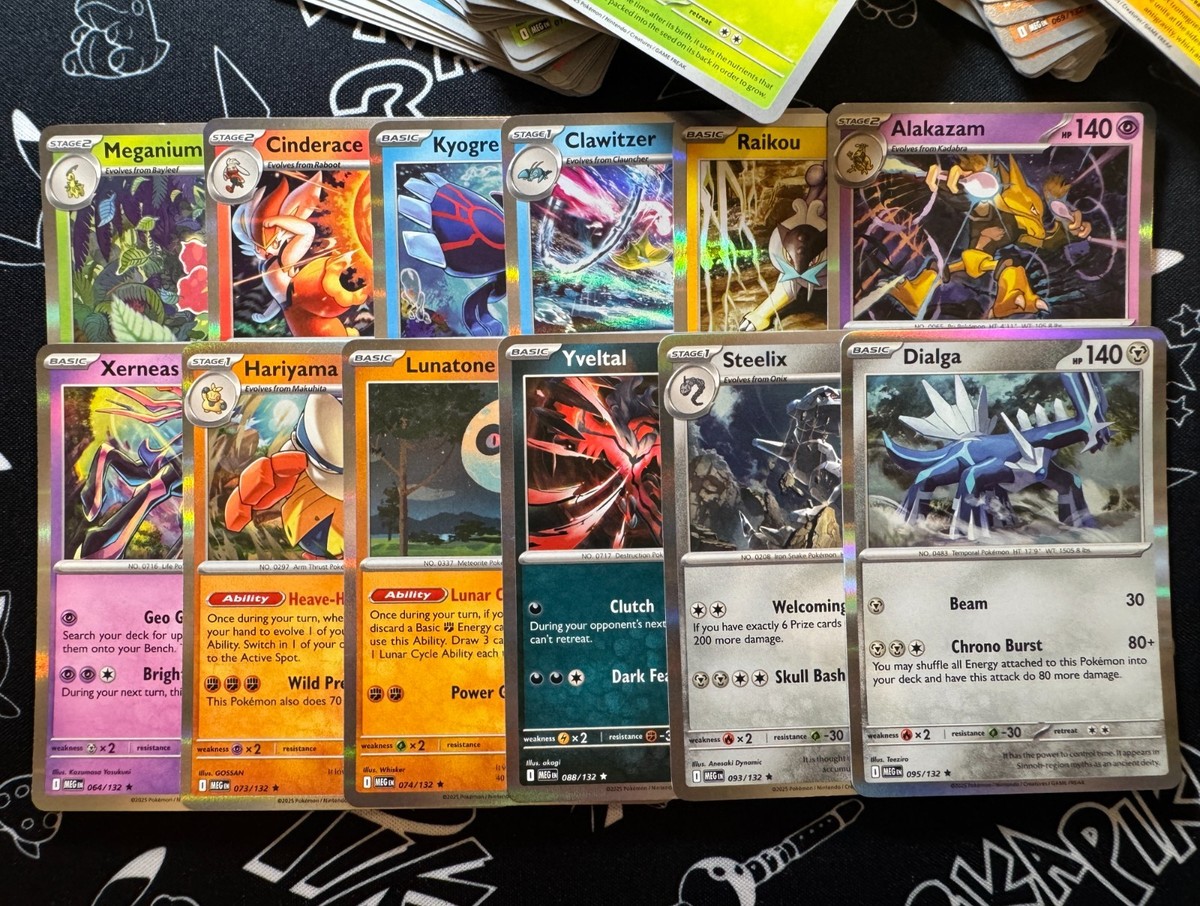 list of mega pokemon cards Pokemon TCG Mega Evolution Complete Base (Main) Set - All 132 Cards