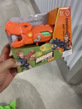 Dinosaur Shooting Triceratops Ball Soft Bullet Gun Pump Action-Navy