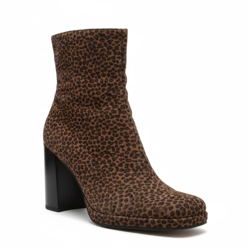 Russell &amp; Bromley Stivaletti Platform In Pelle, Neri, Taglia 39 (UK 6), Nuovi In Scatola