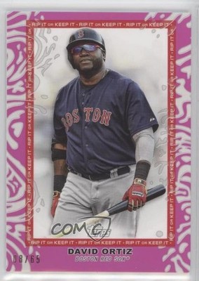 2022 Topps Rip Fuchsia Ripped 8/65 David Ortiz #34 HOF o7m