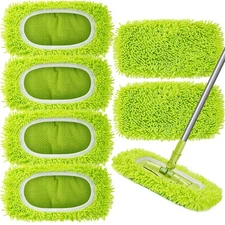 6pcs Reusable Microfiber Mop Pads for Swiffer Power Mop, Power Mop Pads Refil