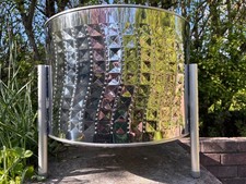 Fire Pit / BBQ * Washer Drum * Stainless Steel * With 3 Legs * Sent In Box