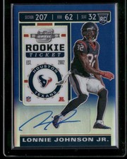 2019 Panini Contenders Optic Lonnie Johnson Jr. #142 Rookie Auto
