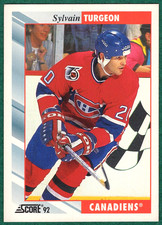Sylvain Turgeon - 1992-93 Score #367 - Montreal Canadiens Hockey Card