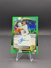 2025 Bowman Draft Adonys Guzman 1st True Green Refractor  Auto /99 Pittsburgh
