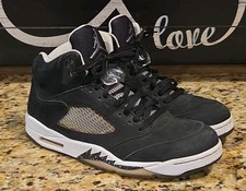 Taglia 11 - Air Jordan 5 Retro Oreo Nero Grigio (136027 035) Uomo + Chiusure in Pizzo OG