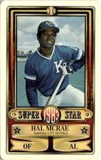 1983 Perma-Graphic Super Star Credit Cards Hal McRae Kansas City Royals #5
