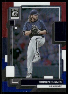 2022 Donruss Optic Red White and Blue #182 Corbin Burnes /199 - BB