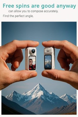 S70 Thumb Action Kamera 2.7K HD Wearable Body Cam 64GB für Reise Vlog