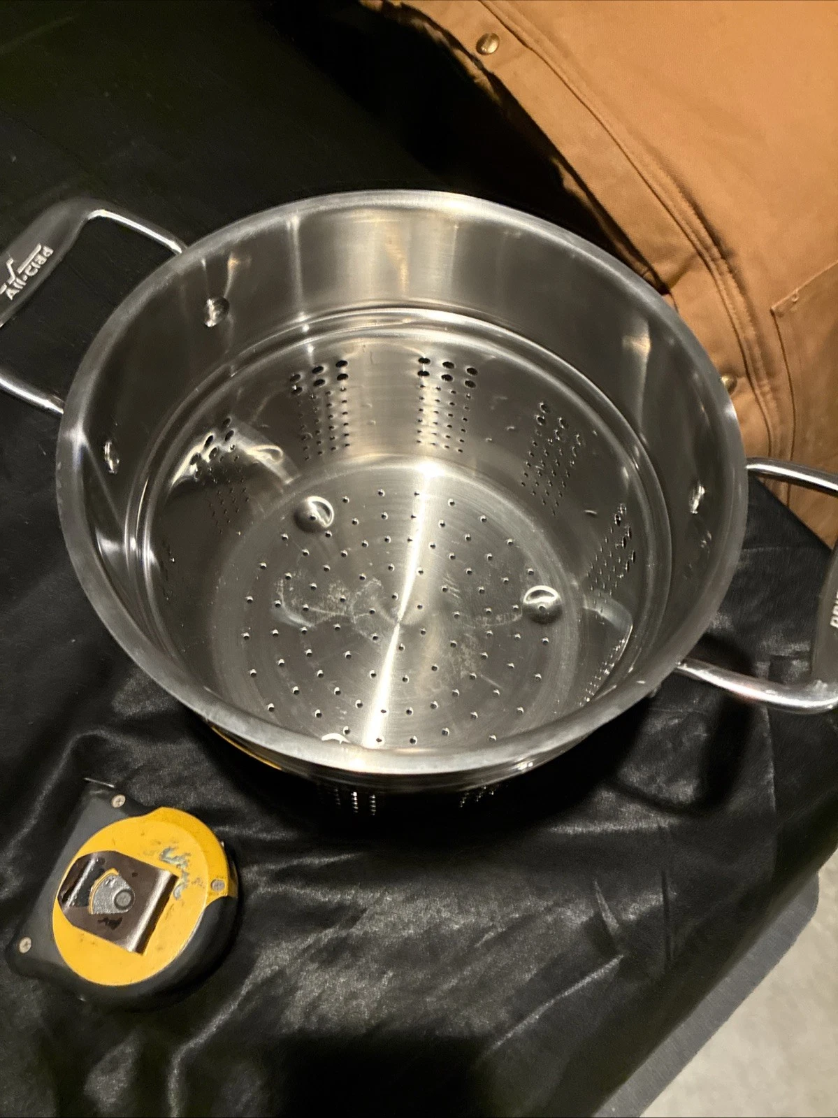 All Clad Pasta Strainer Insert Colander Stainless Steel 7” H X 9” W Excellent
Opens in a new window