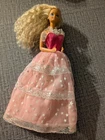 Vintage 1985 Dream Glow Barbie Doll Mattel – Original Pink Glow Dress Superstar