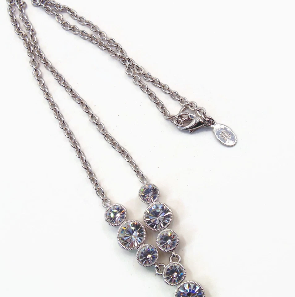 Collar colgante QVC Nolan Miller rosa claro cristal austriaco chapado en rodio Foto 4 de 4