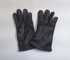 US Military Issue Black Sheepskin Leather Unisex Lined Dress Uniform Gloves Sz 6