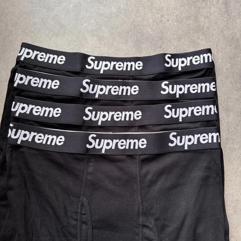 Pack de 4 calzoncillos boxer Supreme - blanco y negro | S, M, L, XL | Nuevo... - Imagen 2 de 4