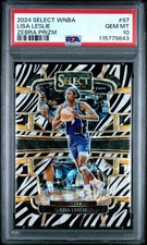 2024 Panini Select WNBA- Lisa Leslie #97 - Zebra Prizm CASE HIT - ZEBRA - PSA 10