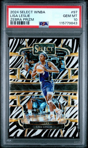 Lisa Leslie [Zebra Prizm] #97 2024 Panini Select WNBA card