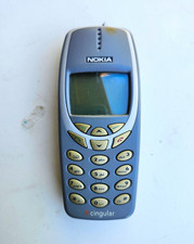 Vintage Nokia 3390 Cingular Cell Phone Gray   Untested   No Charger