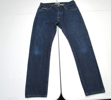 Taylor Stitch Button Fly Slim All Cotton Selvedge Blue Jeans Men's 32x30