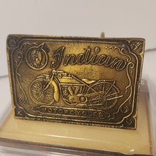 The Buckle Co. Addison, Ill Indian Motorcycle Belt Buckle DISPLAY ONLY