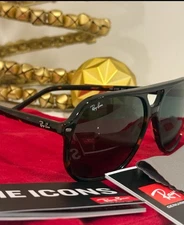 Ray-Ban RB2198 Bill 60mm Pilot Oversized Sunglasses - Havana Frame / Gray Lens