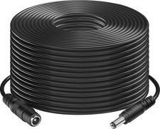 DC 12V Power Extension Cable Cord 2.1x5.5mm Male Female CCTV Camera 100 Ft