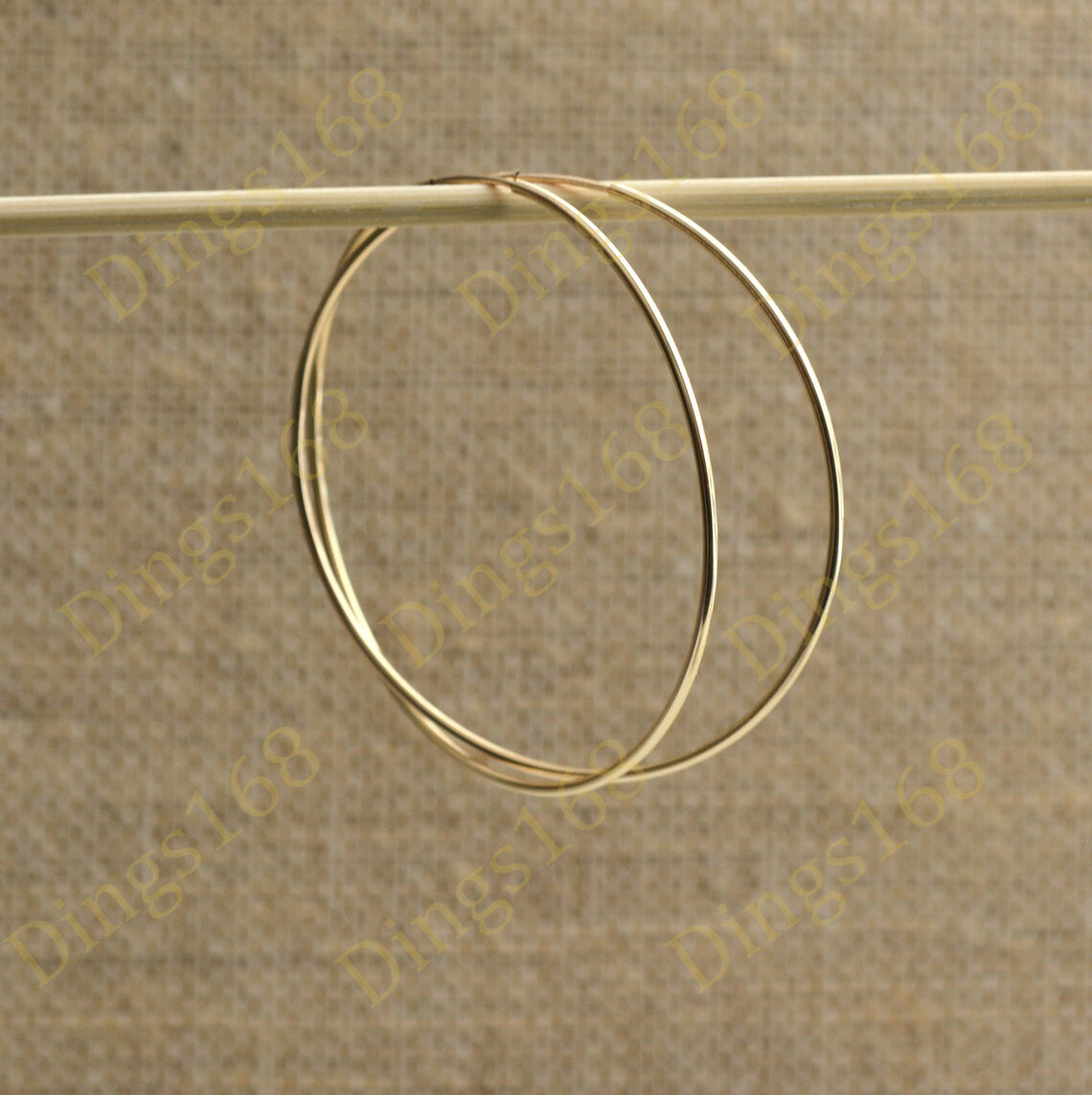 Endless Gold Hoop Earrings – Belladaar Gold Endless Hoop (50mm) main image 1