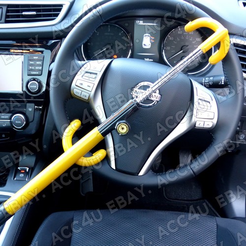 For Nissan Qashqai Car Double Claw Anti Theft High Security Steering Wheel Lock Ebay