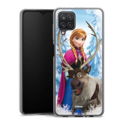 DeinDesign Handyhülle Slim transparent Samsung Galaxy A12 Eiskönigin Anna & Sven