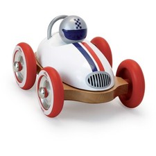 Voiture en bois massif laqué Roadster vintage Blanc Made in Jura - Vilac 2332Y