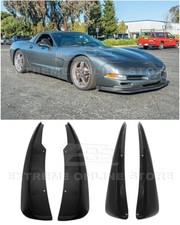 For 97-04 Corvette C5 Extended Matte Black Front Rear Splash Guards Mud Flaps