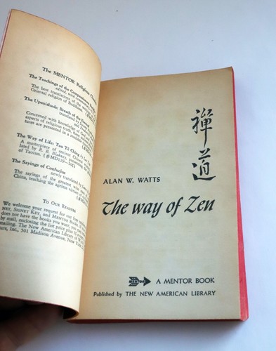The Way of Zen by Alan Watts, 1957, Rare First Printing, Mentor Books 1959 VG - Picture 5 of 13