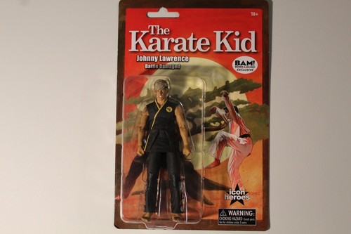 The Karate Kid JOHNNY LAWRENCE BATTLE DAMAGED Figur Cobra Kai BAM Exclusive