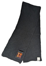 Disney Winnie the Pooh Tigger Women's Sz 48" Black Fleece Scarf Embroidered Fall