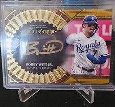 2023 Topps Five Star Baseball Bobby Witt Jr Golden Graphs Auto 01/10