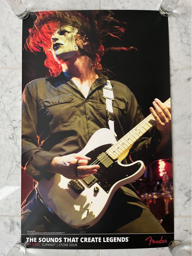 Fender USA Dealer promo Posters Set of 8 Kurt Cobain Jimi Hendrix