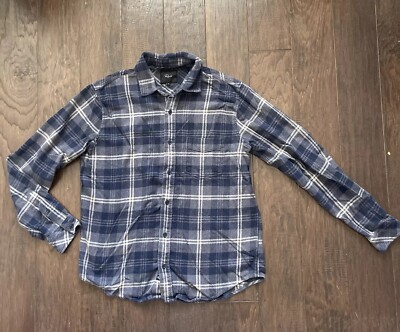 Rails Shirt Mens Medium Blue Flannel Lennox Outdoor Rugged Collar Menswear